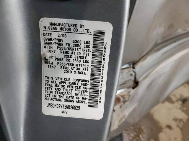 Photo 13 VIN: JN8DR09Y13W826829 - NISSAN PATHFINDER 