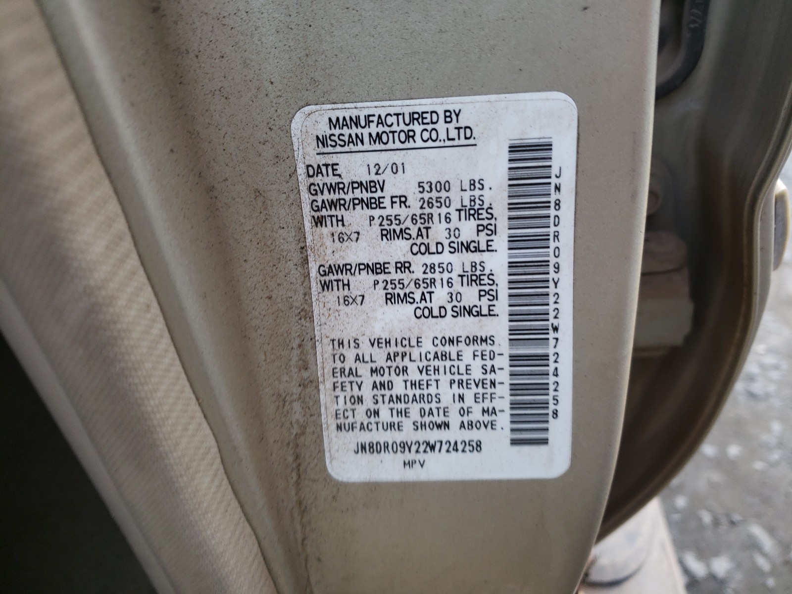 Photo 9 VIN: JN8DR09Y22W724258 - NISSAN PATHFINDER 