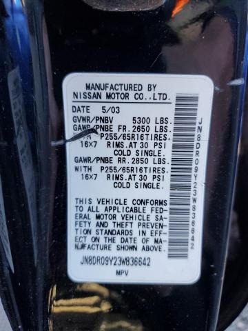 Photo 12 VIN: JN8DR09Y23W836642 - NISSAN PATHFINDER 