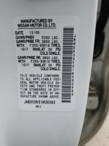 Photo 12 VIN: JN8DR09Y61W590949 - NISSAN PATHFINDER 