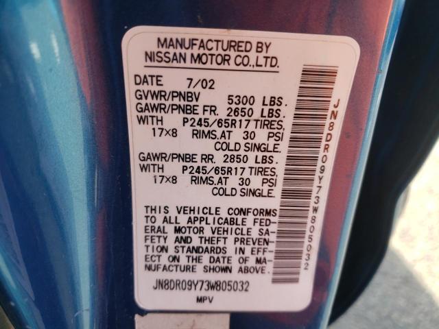 Photo 11 VIN: JN8DR09Y73W805032 - NISSAN PATHFINDER 