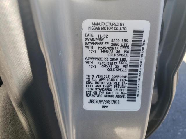 Photo 11 VIN: JN8DR09Y73W817018 - NISSAN PATHFINDER 