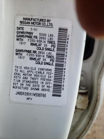 Photo 12 VIN: JN8DR09YX1W599766 - NISSAN PATHFINDER 