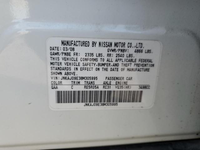 Photo 12 VIN: JNKAJ09E38M305995 - INFINITI EX35 BASE 