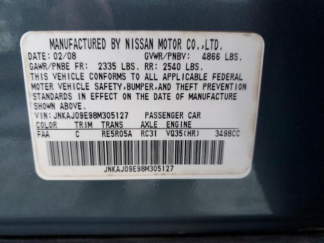 Photo 12 VIN: JNKAJ09E98M305127 - INFINITI EX35 