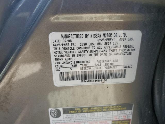 Photo 11 VIN: JNKAY01E18M606160 - INFINITI M35 BASE 