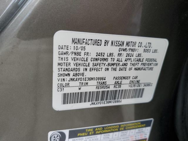 Photo 11 VIN: JNKAY01E36M109964 - INFINITI M35 