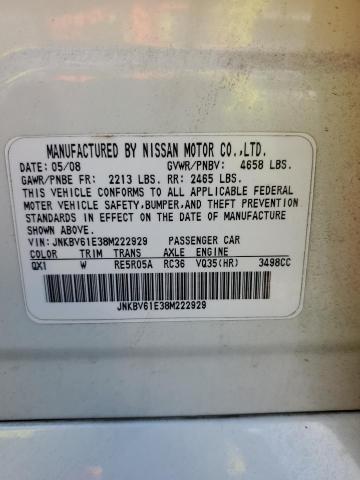 Photo 11 VIN: JNKBV61E38M222929 - INFINITI G35 