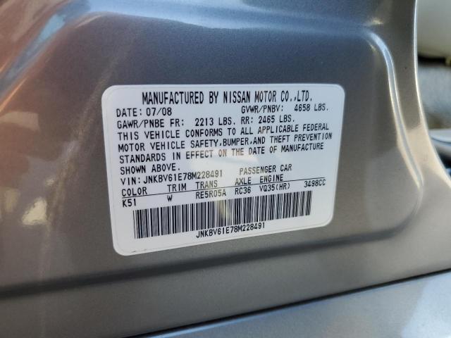 Photo 11 VIN: JNKBV61E78M228491 - INFINITI G35 