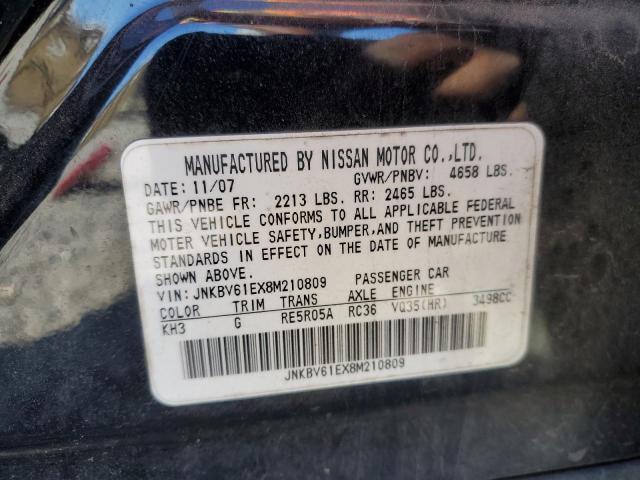 Photo 11 VIN: JNKBV61EX8M210809 - INFINITI G35 