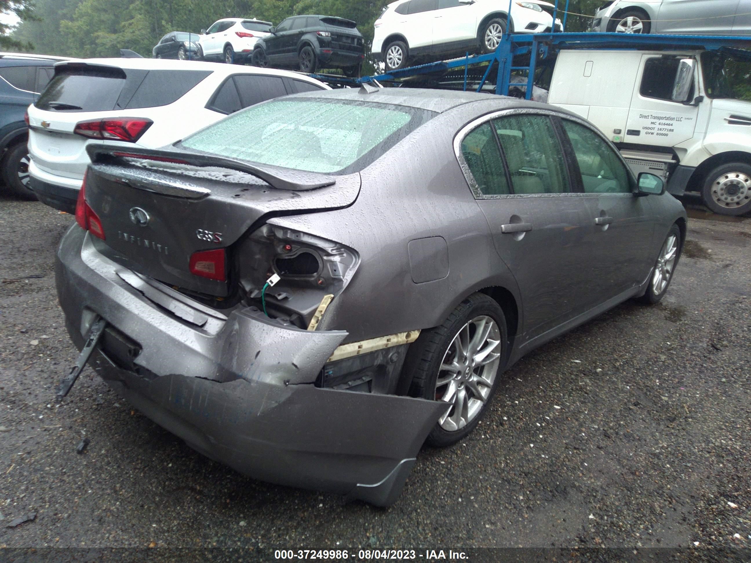 Photo 3 VIN: JNKBV61EX8M224483 - INFINITI G 