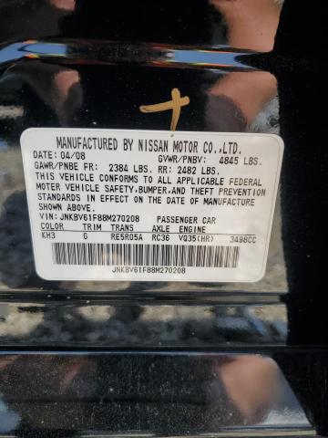 Photo 11 VIN: JNKBV61F88M270208 - INFINITI G35 