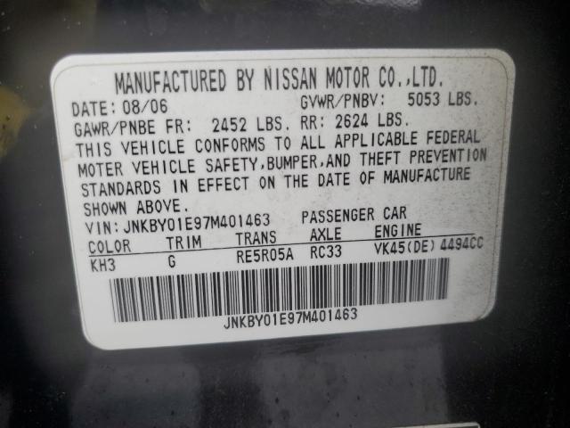 Photo 12 VIN: JNKBY01E97M401463 - INFINITI M45 BASE 