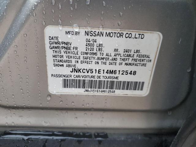 Photo 12 VIN: JNKCV51E14M612548 - INFINITI G35 