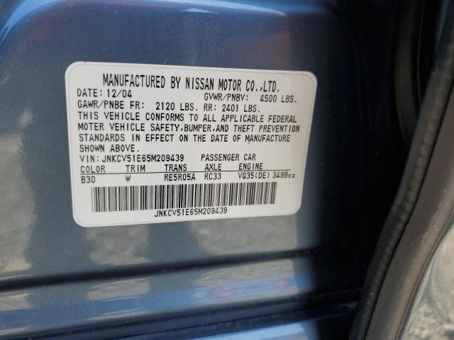 Photo 11 VIN: JNKCV51E65M209439 - INFINITI G35 