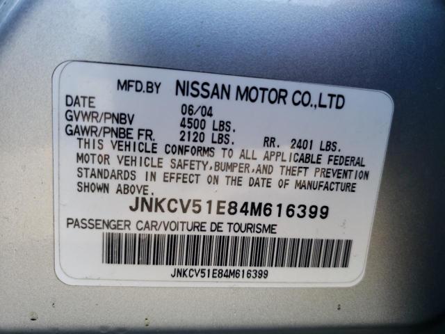 Photo 11 VIN: JNKCV51E84M616399 - INFINITI G35 