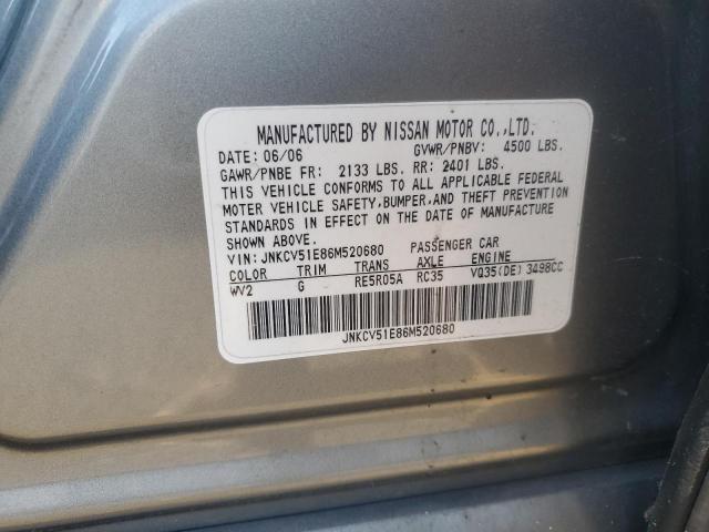 Photo 11 VIN: JNKCV51E86M520680 - INFINITI G35 