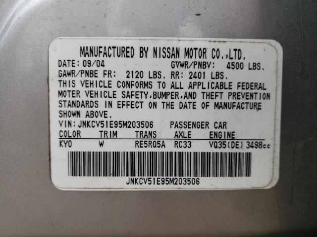 Photo 11 VIN: JNKCV51E95M203506 - INFINITI G35 