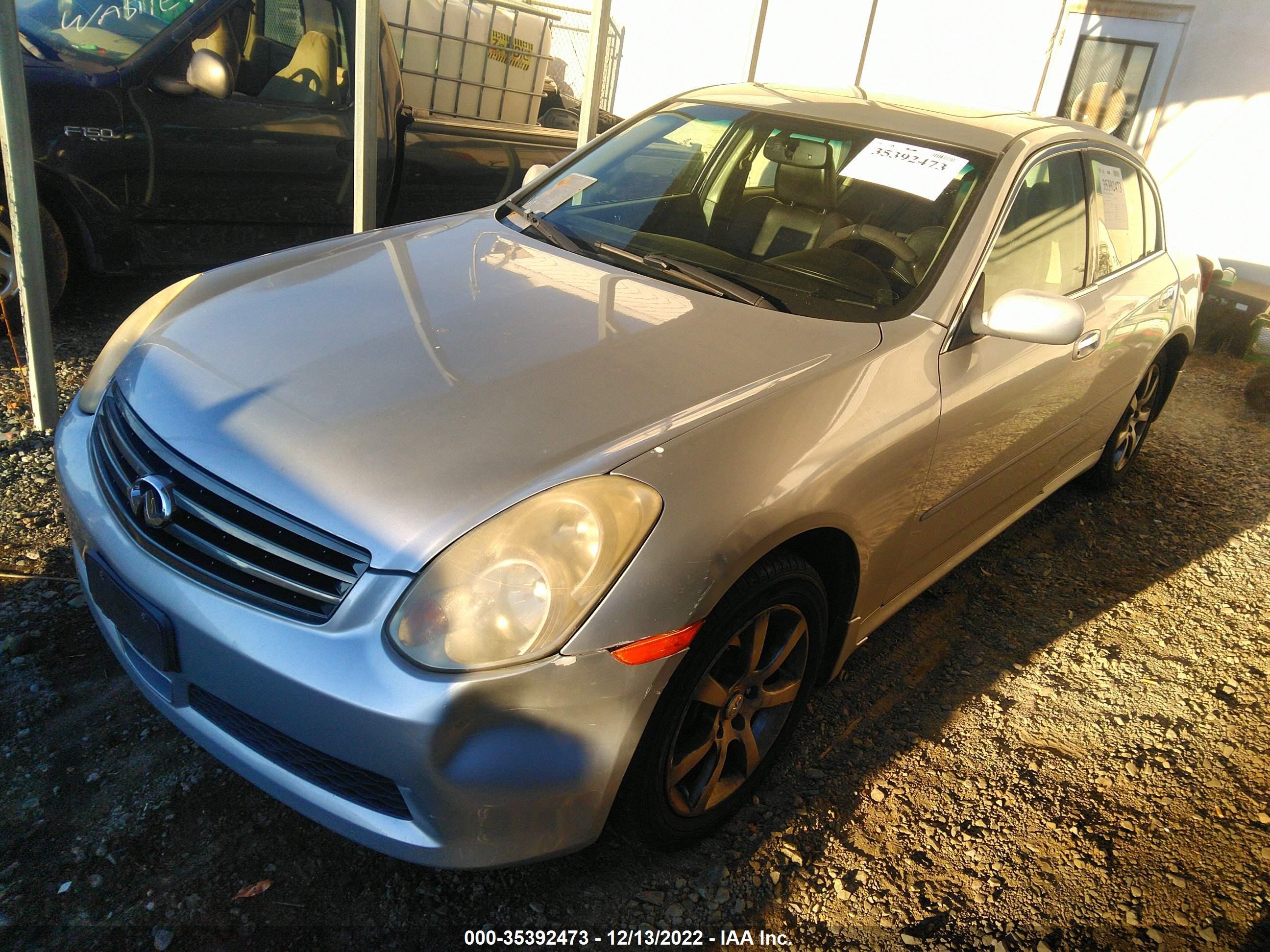 Photo 1 VIN: JNKCV51F36M617925 - INFINITI G 