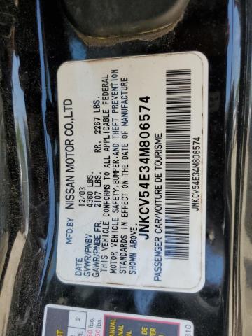 Photo 11 VIN: JNKCV54E34M806574 - INFINITI G35 