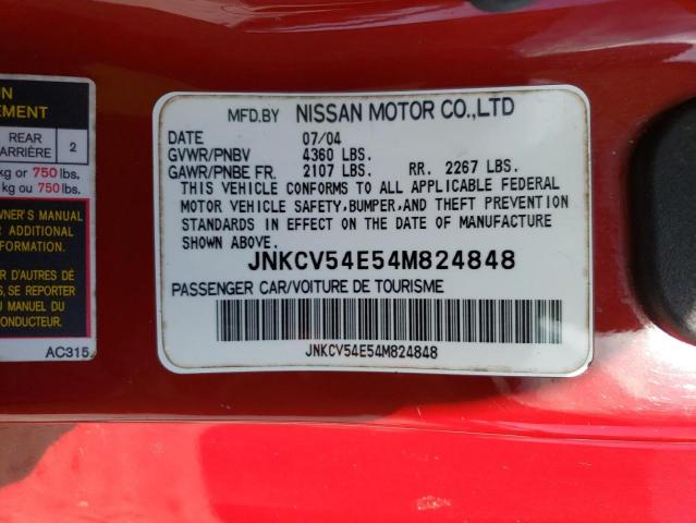 Photo 11 VIN: JNKCV54E54M824848 - INFINITI G35 