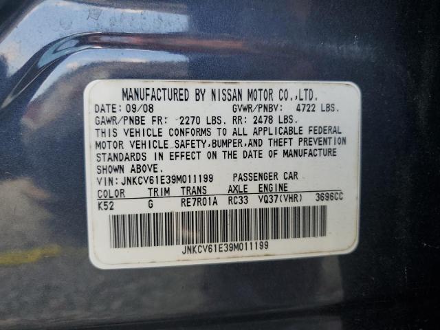 Photo 11 VIN: JNKCV61E39M011199 - INFINITI G37 BASE 