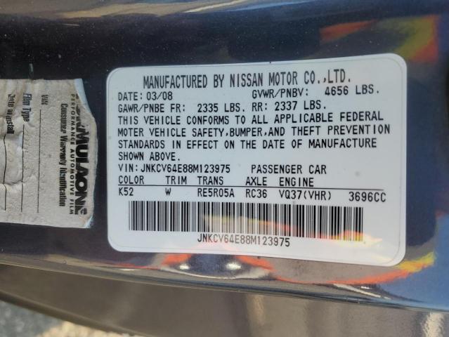 Photo 11 VIN: JNKCV64E88M123975 - INFINITI G37 