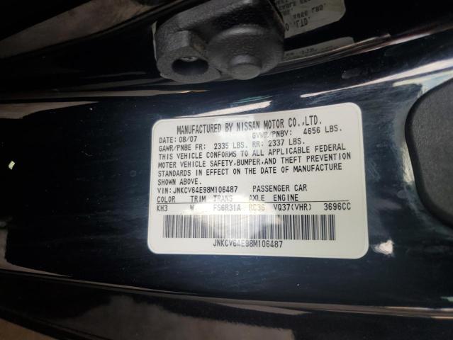 Photo 11 VIN: JNKCV64E98M106487 - INFINITI G37 BASE 