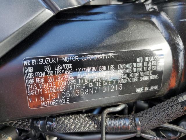 Photo 9 VIN: JS1C533B8N7101213 - SUZUKI GSX-S750 M 