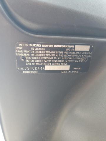 Photo 8 VIN: JS1CK44A582100963 - SUZUKI AN400 