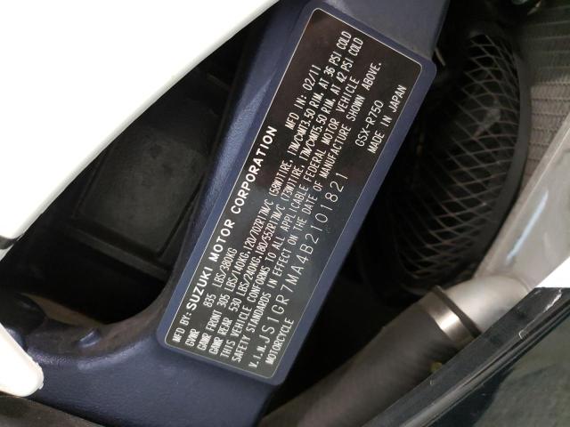 Photo 9 VIN: JS1GR7MA4B2101821 - SUZUKI GSX750 