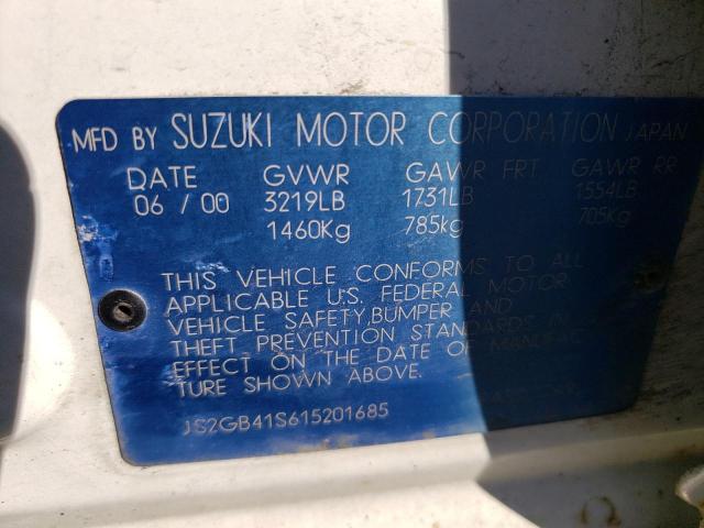 Photo 11 VIN: JS2GB41S615201685 - SUZUKI ESTEEM GL 