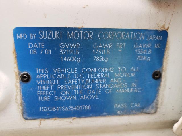 Photo 11 VIN: JS2GB41S625401788 - SUZUKI ESTEEM GL 