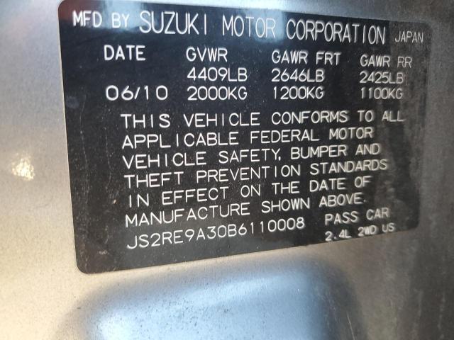 Photo 11 VIN: JS2RE9A30B6110008 - SUZUKI KIZASHI 