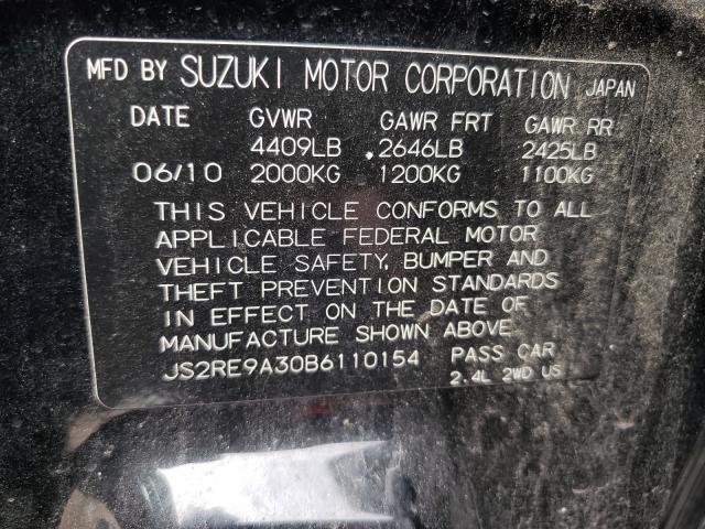 Photo 9 VIN: JS2RE9A30B6110154 - SUZUKI KIZASHI SE 