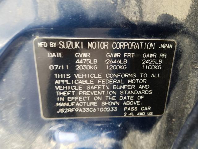 Photo 9 VIN: JS2RF9A33C6100233 - SUZUKI KIZASHI SE 