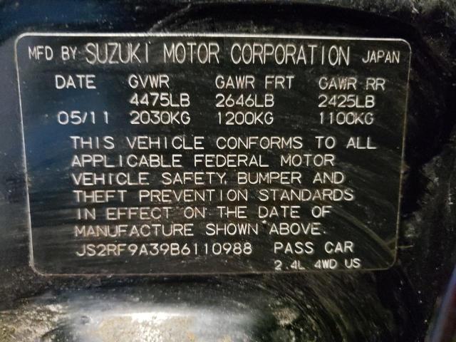 Photo 11 VIN: JS2RF9A39B6110988 - SUZUKI KIZASHI SE 