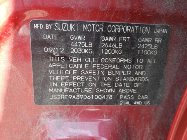 Photo 11 VIN: JS2RF9A39D6100478 - SUZUKI KIZASHI 