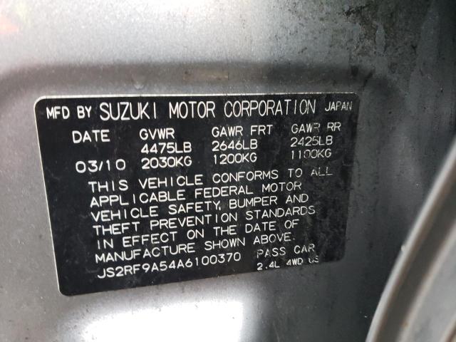 Photo 11 VIN: JS2RF9A54A6100370 - SUZUKI KIZASHI 