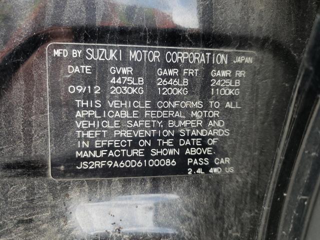 Photo 11 VIN: JS2RF9A60D6100086 - SUZUKI KIZASHI 