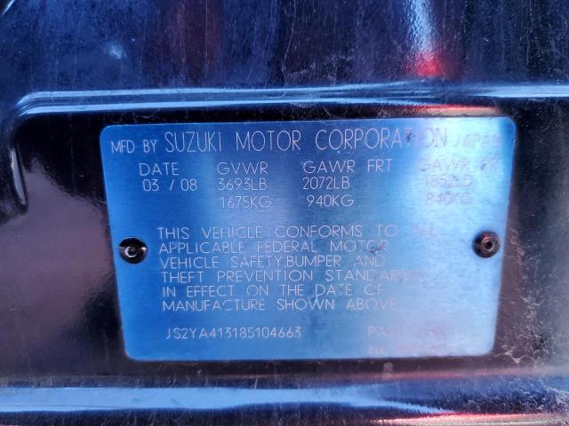 Photo 11 VIN: JS2YA413185104663 - SUZUKI SX4 BASE 