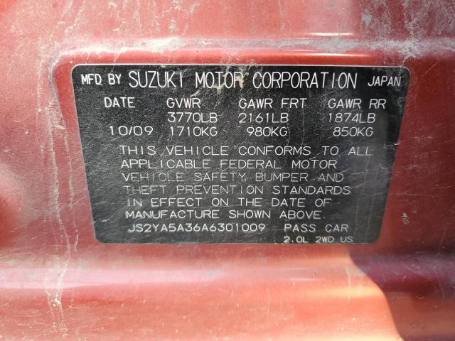 Photo 11 VIN: JS2YA5A36A6301009 - SUZUKI SX4 