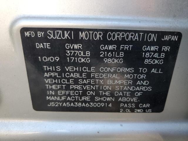 Photo 12 VIN: JS2YA5A38A6300914 - SUZUKI SX4 