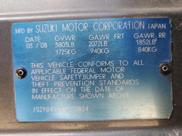 Photo 12 VIN: JS2YB413085110824 - SUZUKI SX4 BASE 