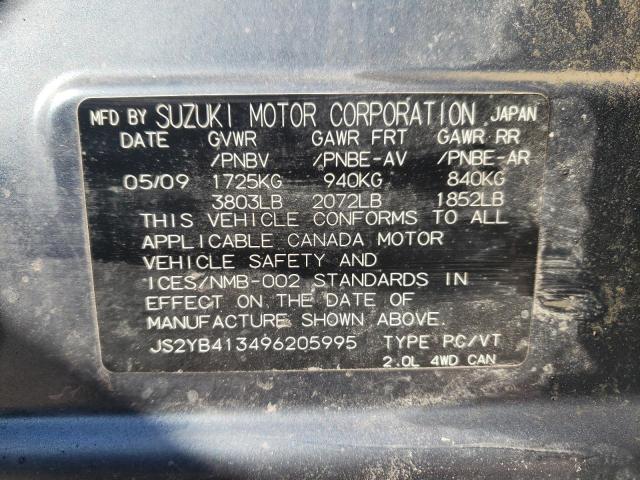 Photo 12 VIN: JS2YB413496205995 - SUZUKI SX4 TECHNO 