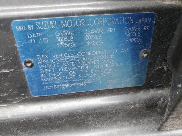 Photo 11 VIN: JS2YB413585107045 - SUZUKI SX4 