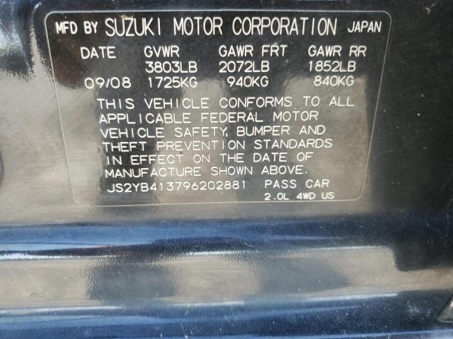 Photo 11 VIN: JS2YB413796202881 - SUZUKI SX4 