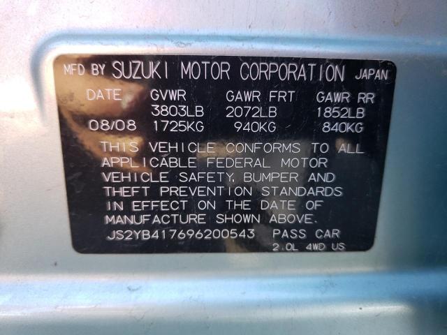 Photo 11 VIN: JS2YB417696200543 - SUZUKI SX4 TOURIN 