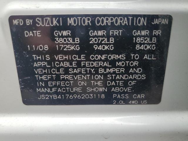 Photo 11 VIN: JS2YB417696203118 - SUZUKI SX4 