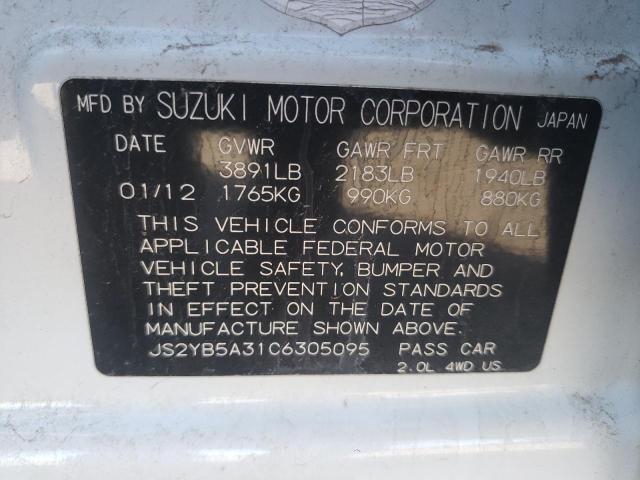 Photo 11 VIN: JS2YB5A31C6305095 - SUZUKI SX4 